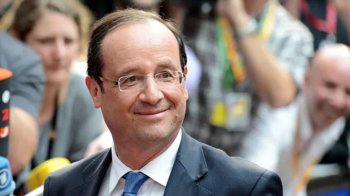 Francouzský prezident François Hollande na summitu EU