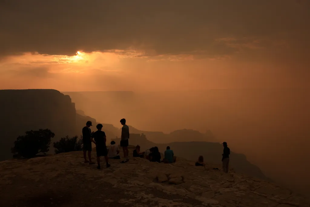 Grand Canyon v Arizoně zasáhl požár