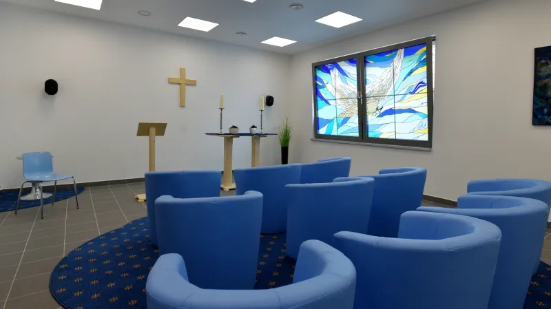 Součástí hospicu je i kaple