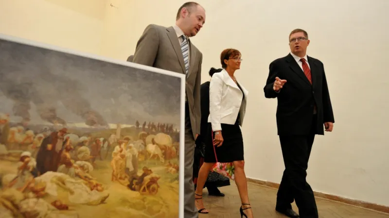 Michal Hašek, Alena Hanáková a Tomáš Třetina