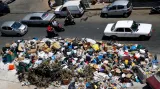 Odpadky v ulicích Bejrútu