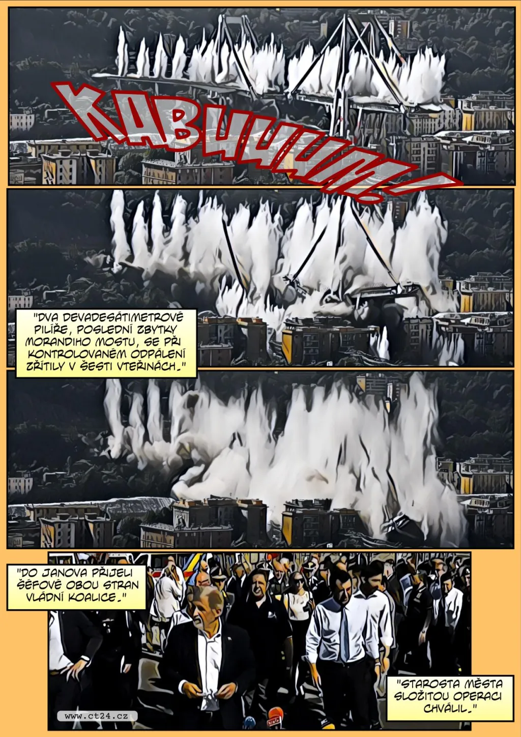 Komiks: Demolice janovského mostu