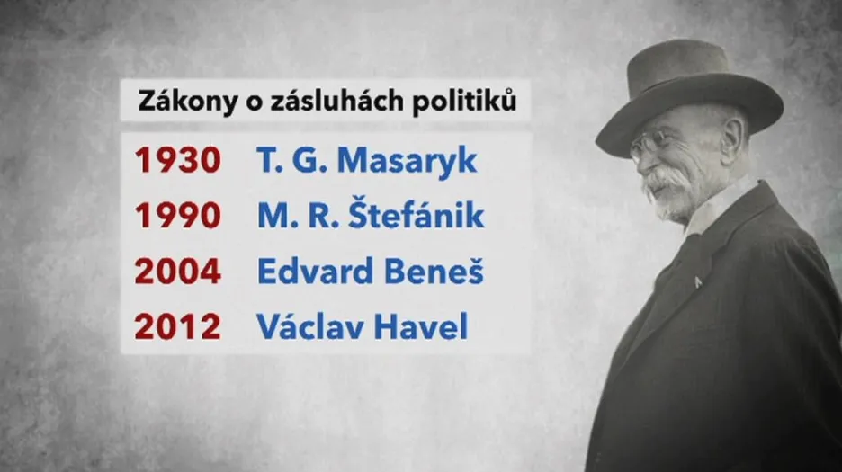Zákony o zásluhách politiků jsou zatím čtyři