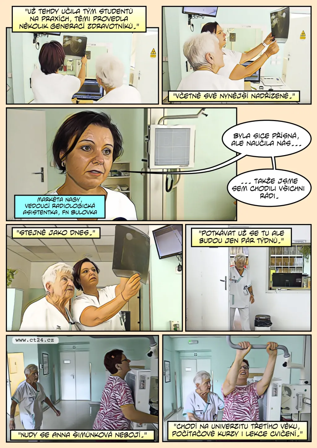 Profesně nejstarší radiologická asistentka letos odchází do důchodu