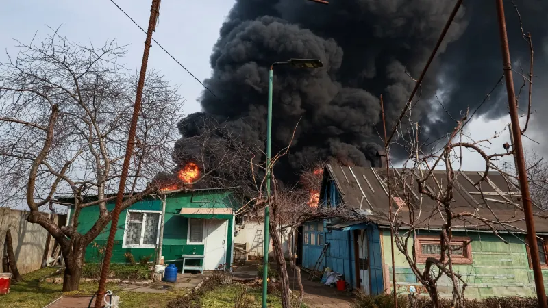 Následky ruského útoku v Oděse