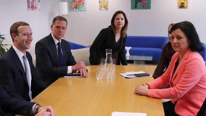 Jourová přijala šéfa Facebooku Zuckerberga