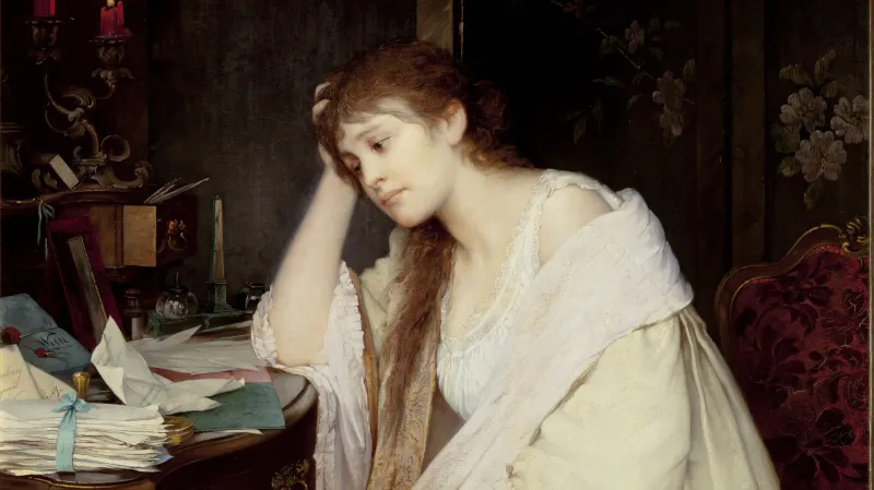 Luisa Max-Ehrlerová, Telegram, 1894 (z výstavy Ženy, mistryně, umělkyně v NGP)