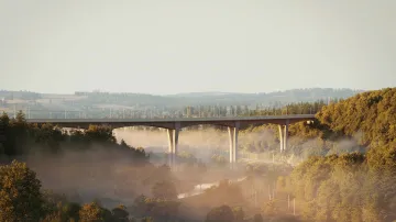 Vizualizace mostu přes Sázavu ve Světlé nad Sázavou