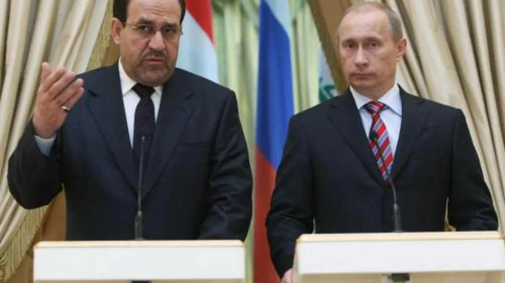 Núrí Málikí a Vladimir Putin