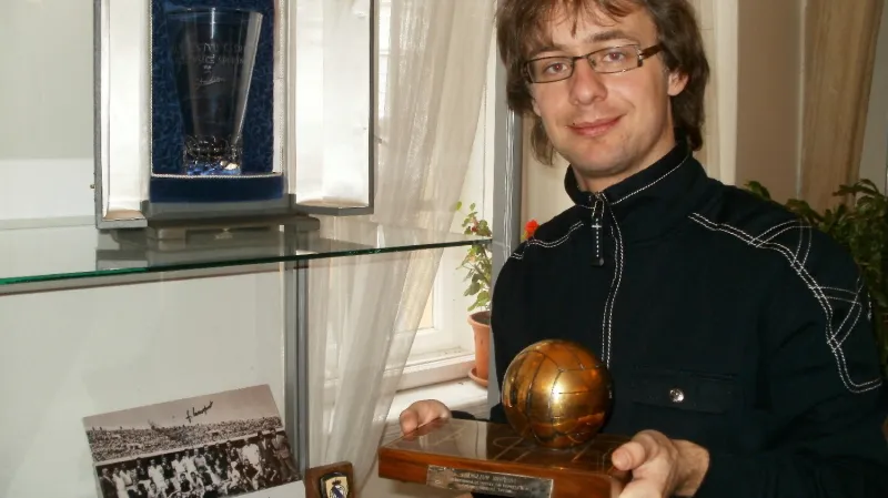 Martin Vostřel  s cenou Ladislava Nováka