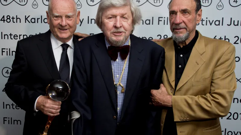 Zleva: Theodor Pištěk, Miroslav Ondříček a Fahrid Murray Abraham