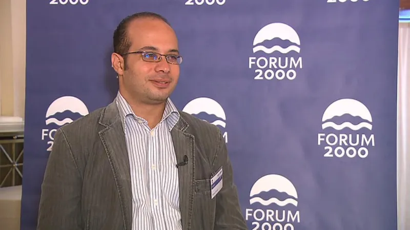 Egyptský bloger Ahmed Maher