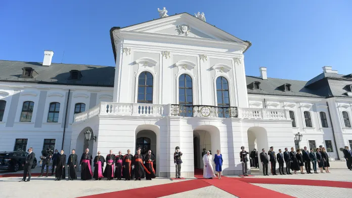 Papež František na návštěvě u slovenské prezidentky