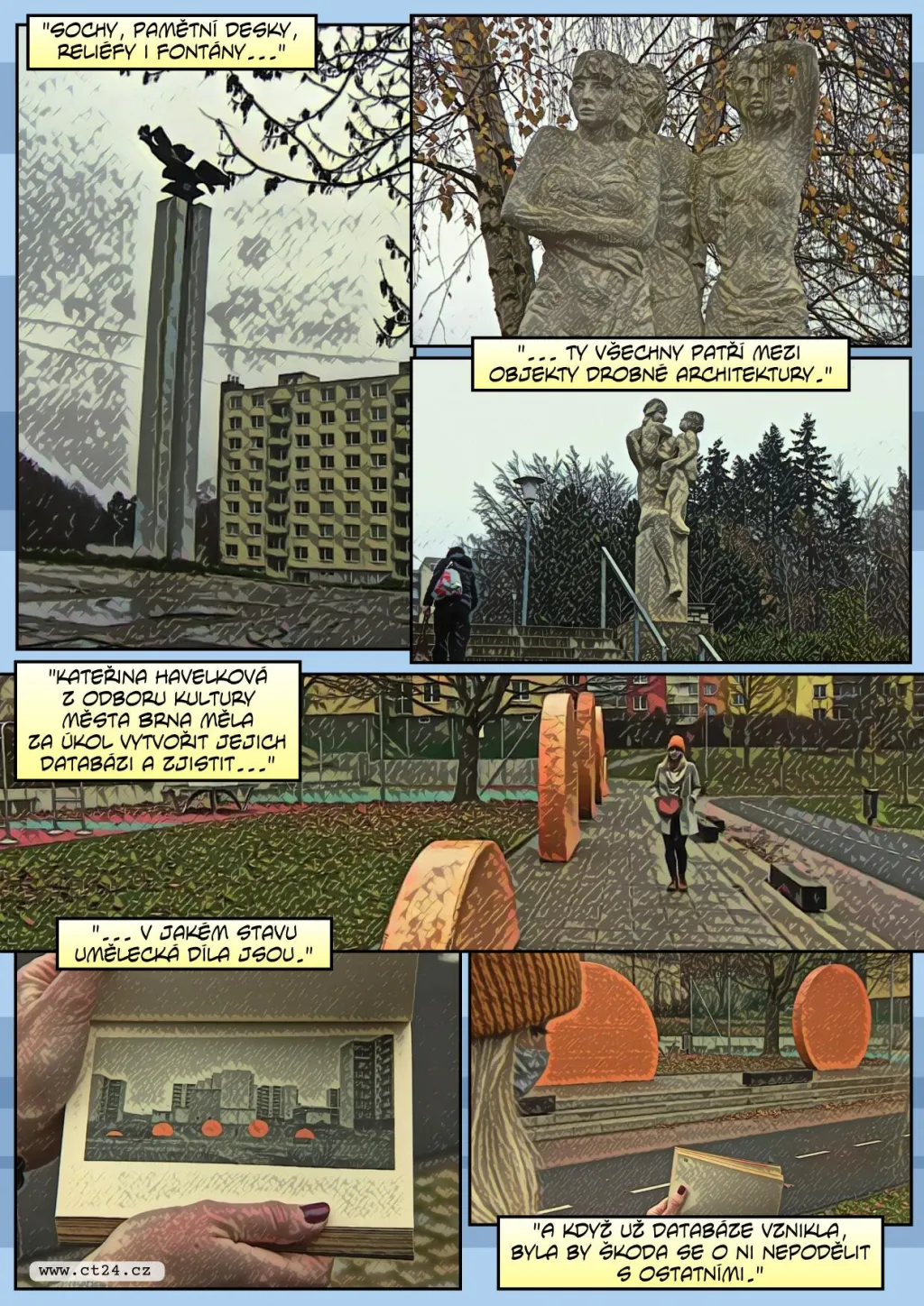 Virtuální průvodce brněnskými sochami