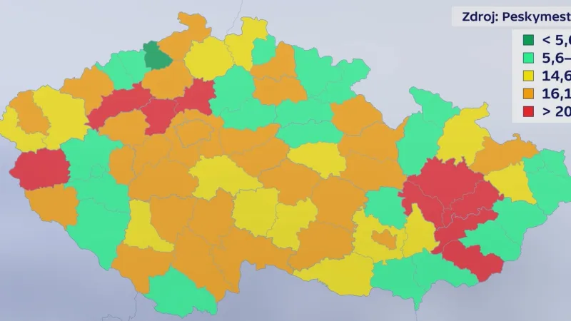 Podíl nehod u ZŠ na celkovém počtu nehod