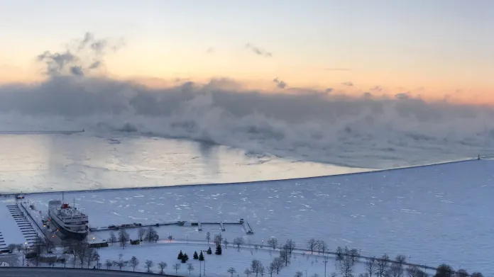 Mrazy u jezera Michigan