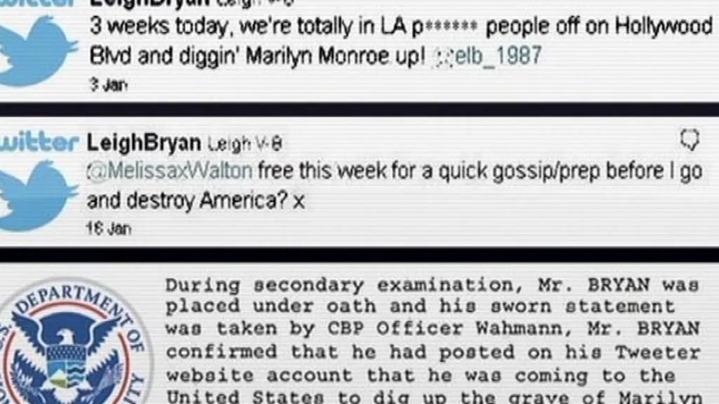 Osudná sdělení Van Bryana a Buntingové na Twitteru