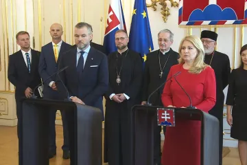 Dokážeme upřednostnit, co nás spojuje, řekli Čaputová a Pellegrini. Společnost vyzvali ke smíru