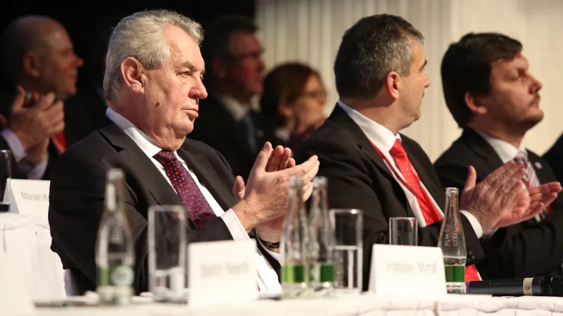 Miloš Zeman na sjezdu SPOZ