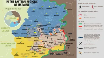 Situace ve východních regionech Ukrajiny - 1.8.2014