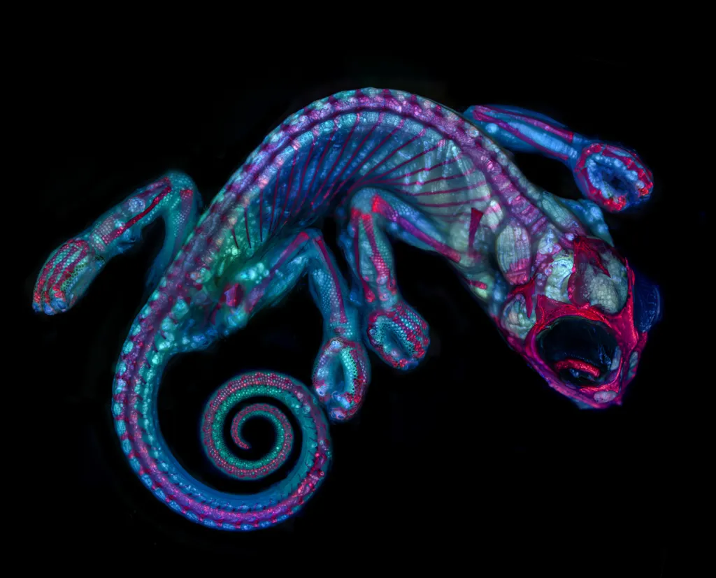 Čestné uznání: Embryo chameleona (USA)