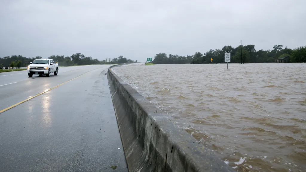 Bariéry zadržující vodu v Houstonu