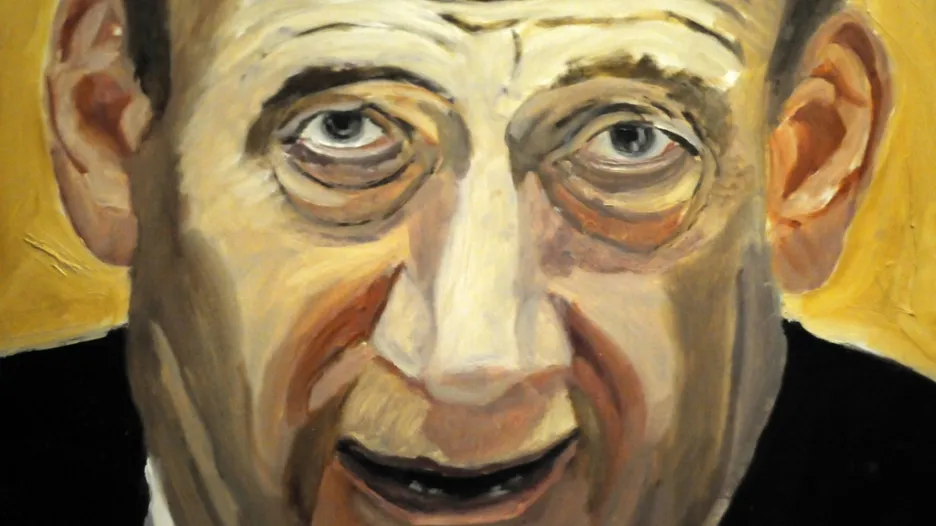 Portrét bývalého izraelského premiéra