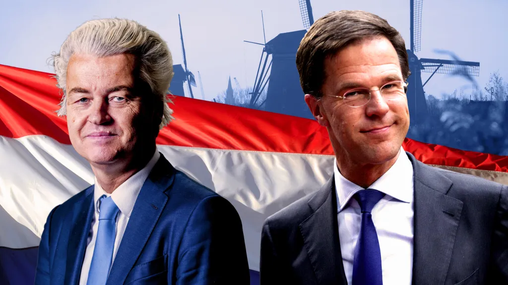 Geert Wilders a Mark Rutte