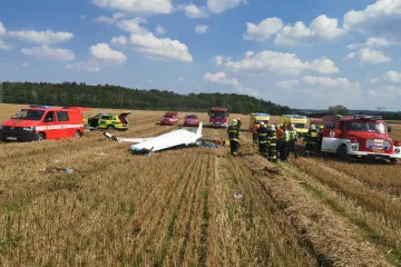 U Žiliny na Kladensku se zřítilo malé letadlo, dva lidé zemřeli