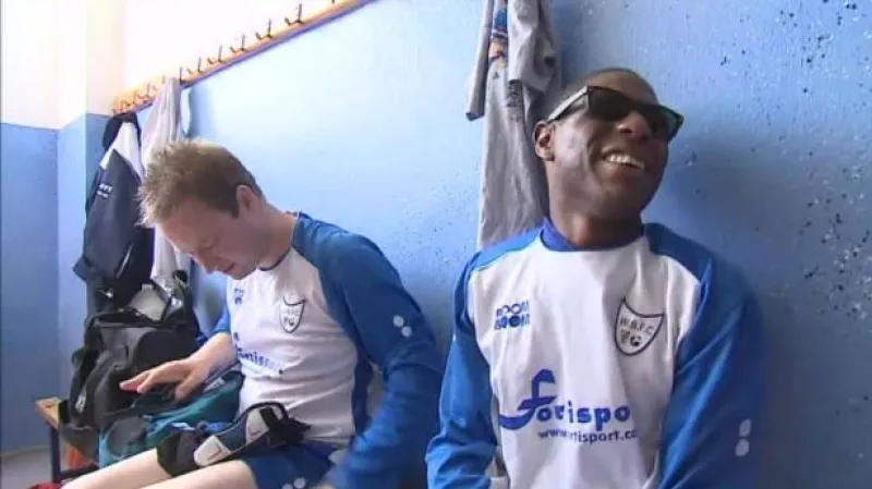 No comment: Utkání nevidomých futsalistů