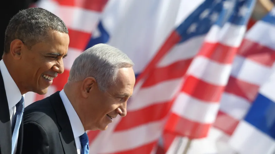 Barack Obama a Benjamin Netanjahu