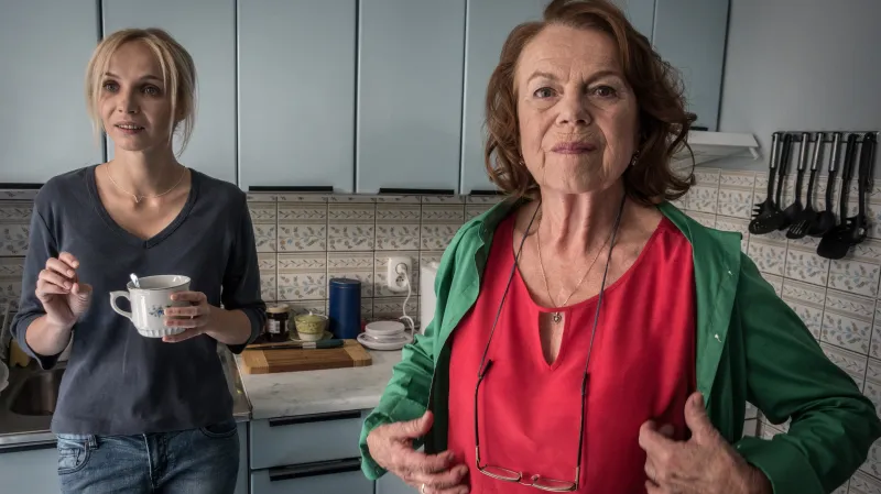 Natáčení filmu Teroristka: Jana Plodková, Iva Janžurová