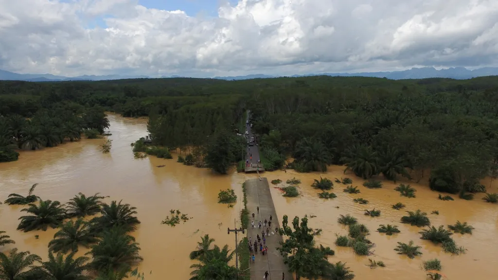 Záplavy na jihu Thajska