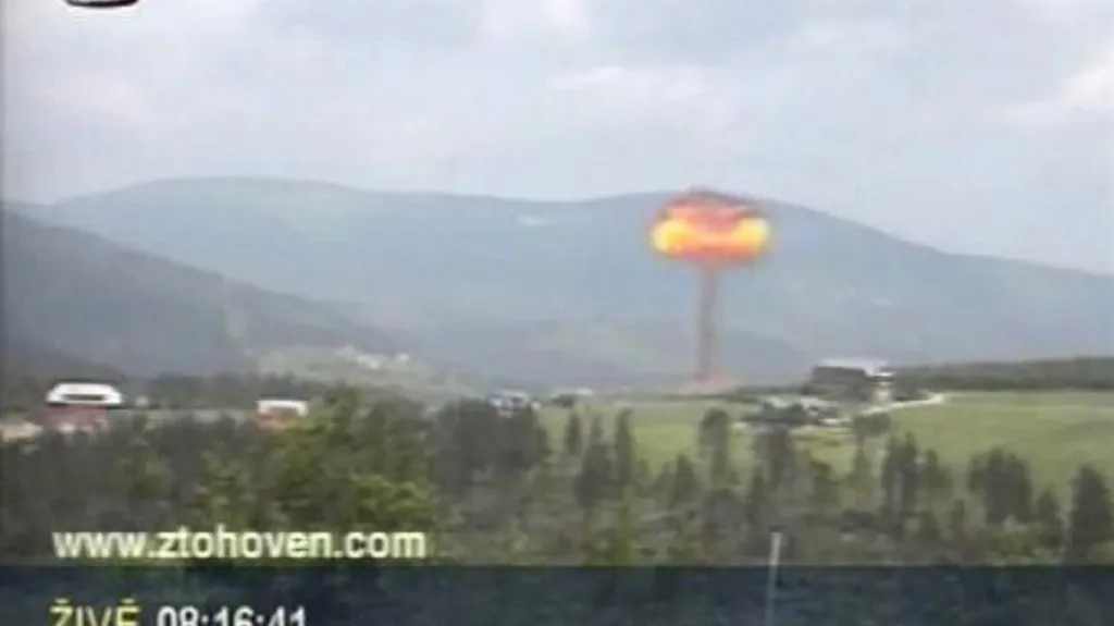 Simulovaný atomový výbuch ve vysílání pořadu Panorama