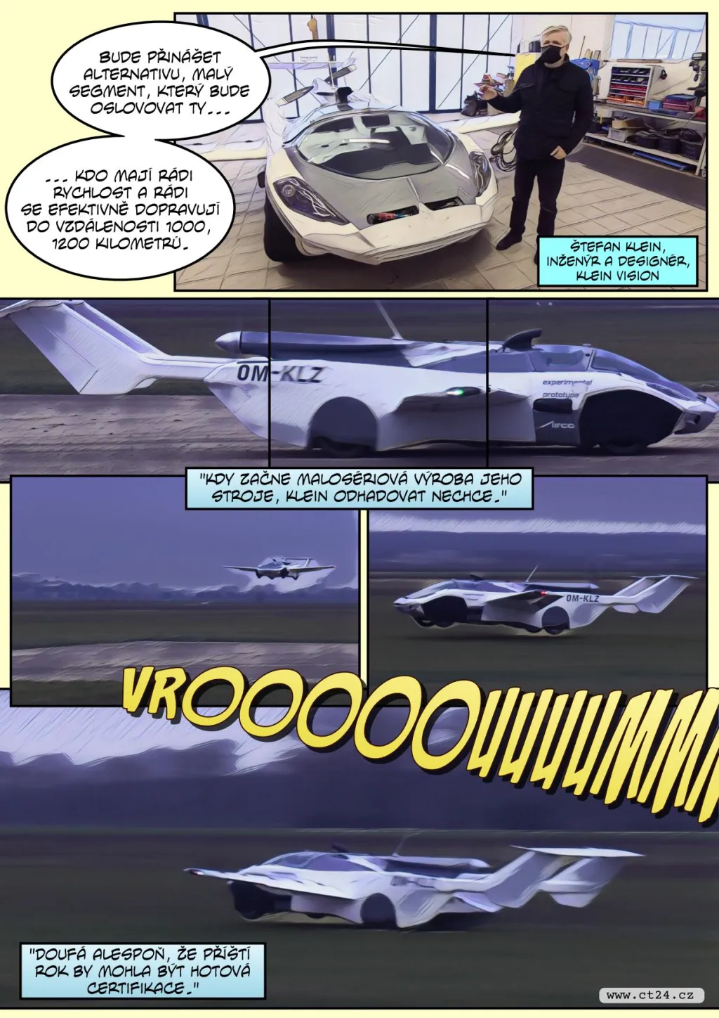 Aeromobil neboli létající auto je slovenský vynález