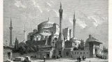 Hagia Sofia v tehdejší Konstantinopoli