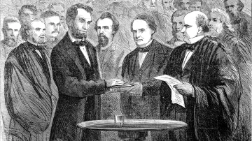 Obě inaugurace Abrahama Lincolna ( v úřadu 1861 - 1865) byly kvůli občanské válce mimořádně hlídané.