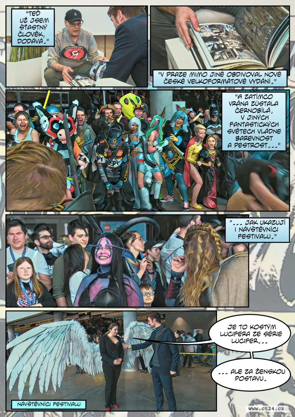 Fantasy i sci-fi postavy a jejich fanoušci se sešli na pražském Comic-Conu