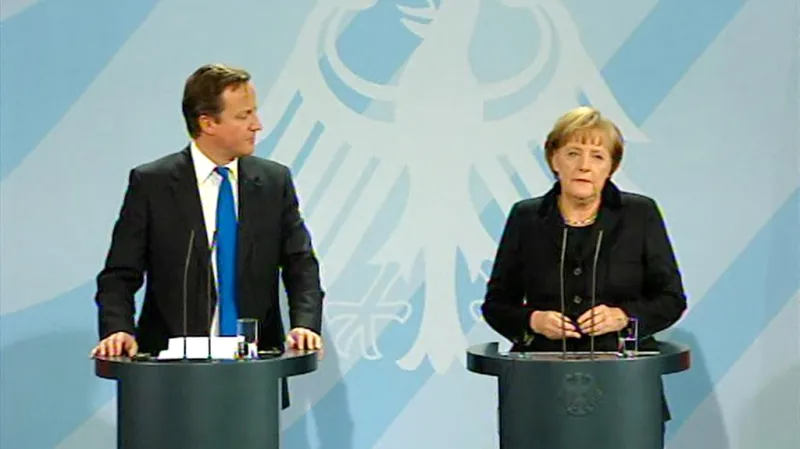 Merkelová a Cameron