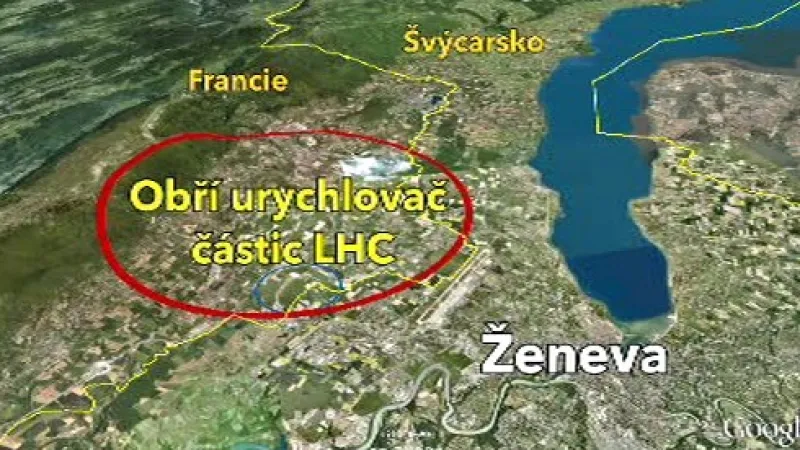 Umístění obřího urychlovače částic LHC