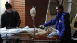 Zraněný po útoku na letišti Domodědovo
