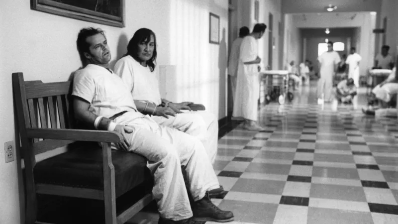 Jack Nicholson a Will Sampson v Přeletu nad kukaččím hnízdem