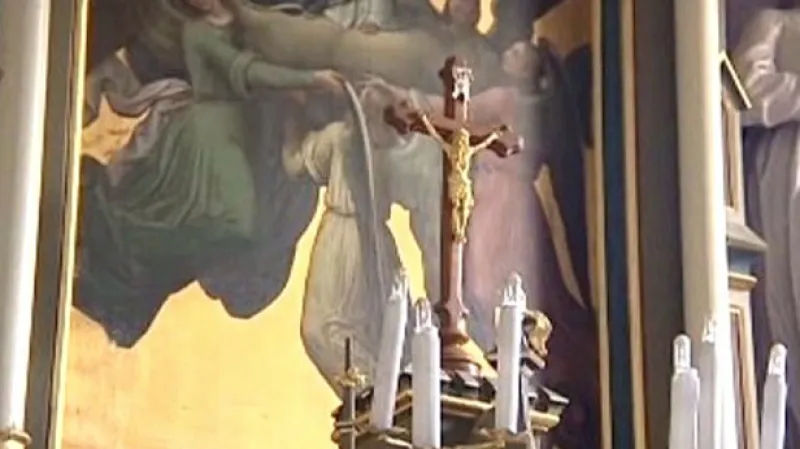 Oltář v čihošťském kostele