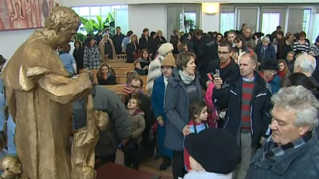 Socha s ostatky Jana Bosca