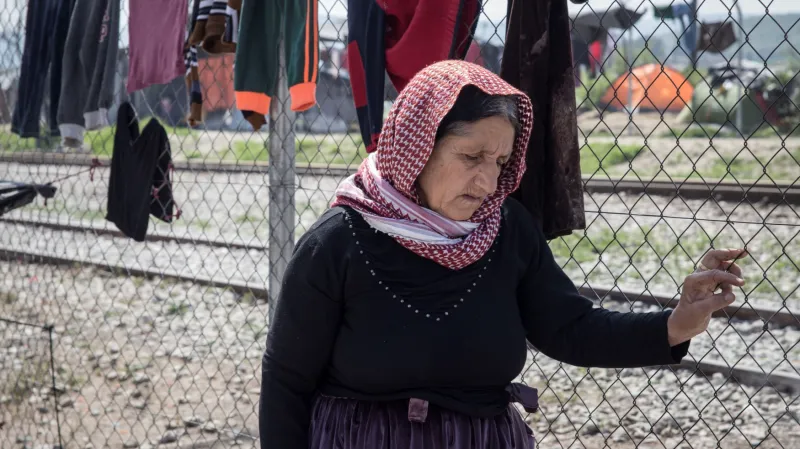 Uprchlíci na řecko-makedonské hranici