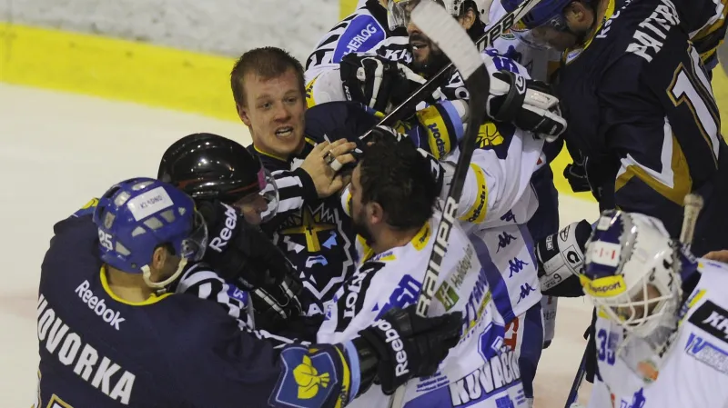 Z utkání Brno - Kladno