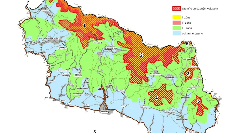Území Krkonoš s omezeným vstupem