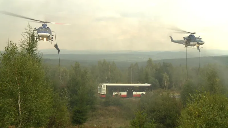 Zásah protiteroristické jednotky