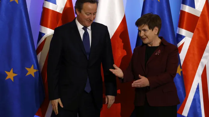 David Cameron a Beata Szydlová