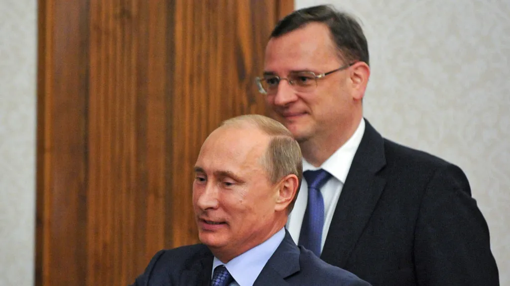 Petr Nečas a Vladimir Putin